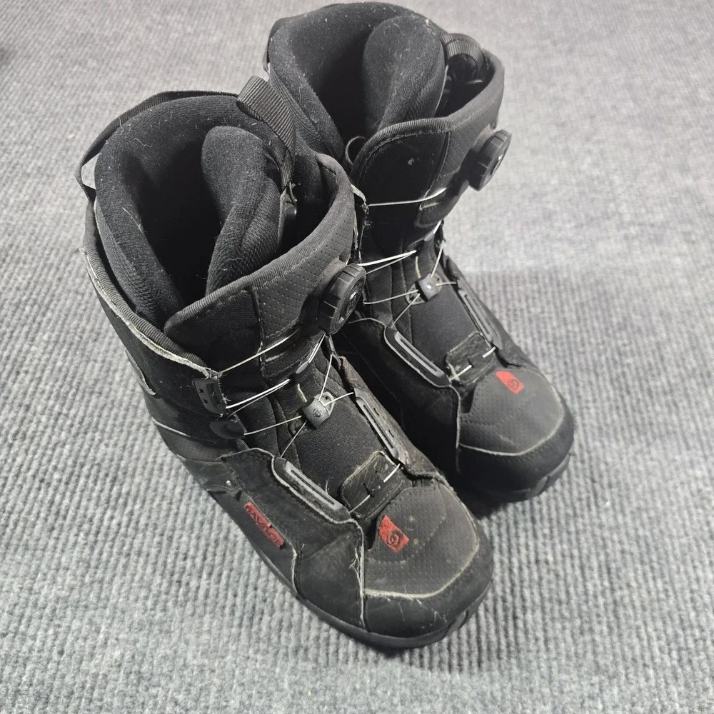 Salomon Savage Snowboard Boots Mens‎ 27.0 US 9 Black Rubber Sole Freestyle